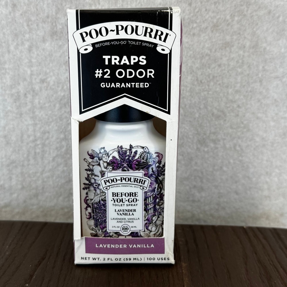 Poo-Pourri Lavender Vanilla Before-You-Go Toilet Spray 2 fl oz 100 Uses NEW